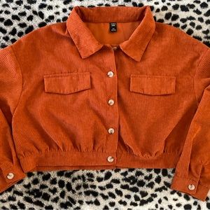 Cropped rust jacket
